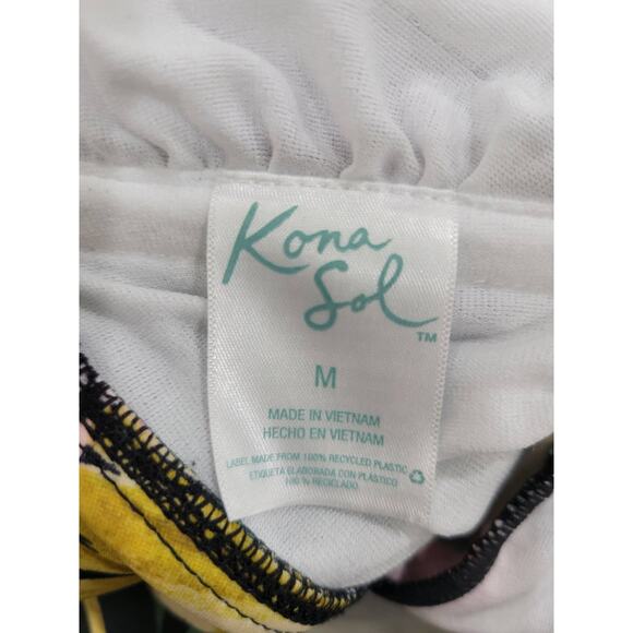 NWT‎ Kona Sol Strapless Double Flounce Floral Print High Coverage Swimsuit - Picture 12 of 12